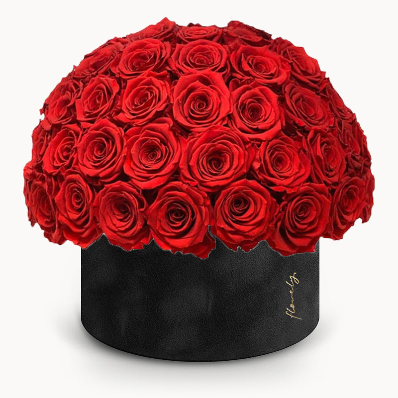 50 czerwonych wiecznych róż